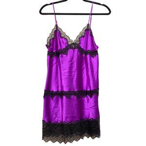 Victoria's Secret Babydoll Lace Lingerie | Electric Purple and Black